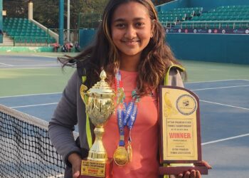 सॉफ्ट टेनिस टूर्नामेंट में UP की चैम्पियनशिप में विजेता बनी सासा कटियार