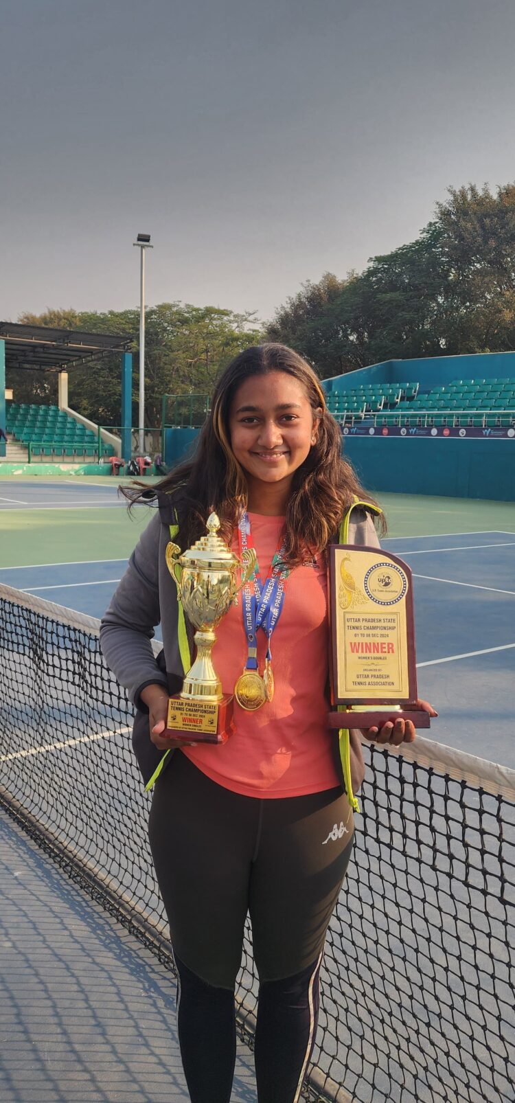 सॉफ्ट टेनिस टूर्नामेंट में UP की चैम्पियनशिप में विजेता बनी सासा कटियार