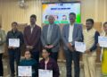राष्ट्रीय पर्यावरण युवा संसद और जोनल लेवल पर स्पीच कंपटीशन के विजेताओं को प्रमाण-पत्र दिया गया