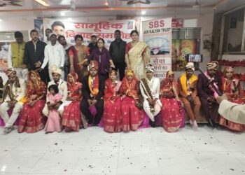 एसबीएस जन कल्याण ट्रस्ट एवं ओम जगदीश सेवा समिति के संयुक्त तत्वधान में निर्धन कन्याओं का हुआ विवाह