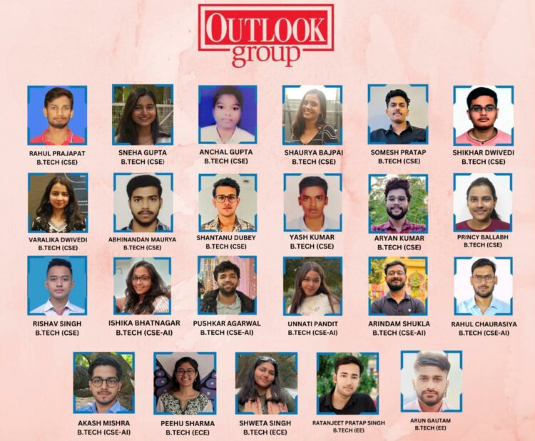 लखनऊ विश्वविद्यालय के 23 छात्रों का आउटलुक ग्रुप में इंटर्नशिप के लिए चयन